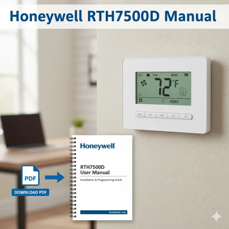 Honeywell RTH7500D Manual – View, Download, Install & Troubleshoot (PDF Guide)