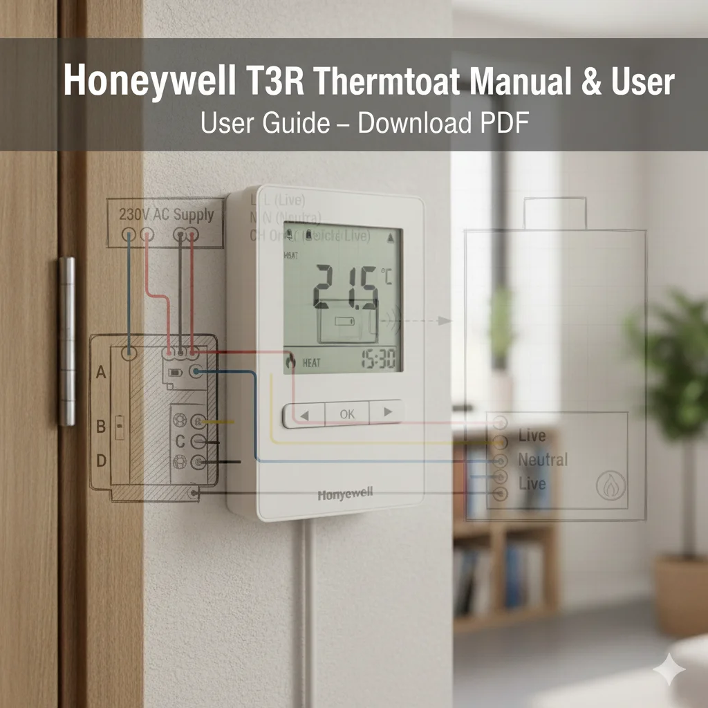 Honeywell T3R Thermostat Manual & User Guide – Download PDF