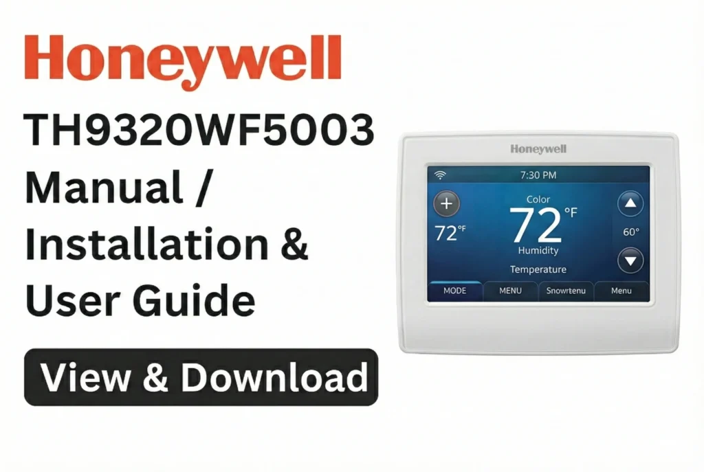 Free Honeywell Thermostat Manuals PDF | RTH, T Series & More