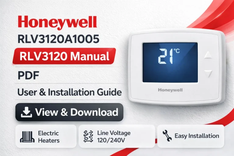 Honeywell RLV3120A1005 | RLV3120 User Manual | PDF & Installation Guide